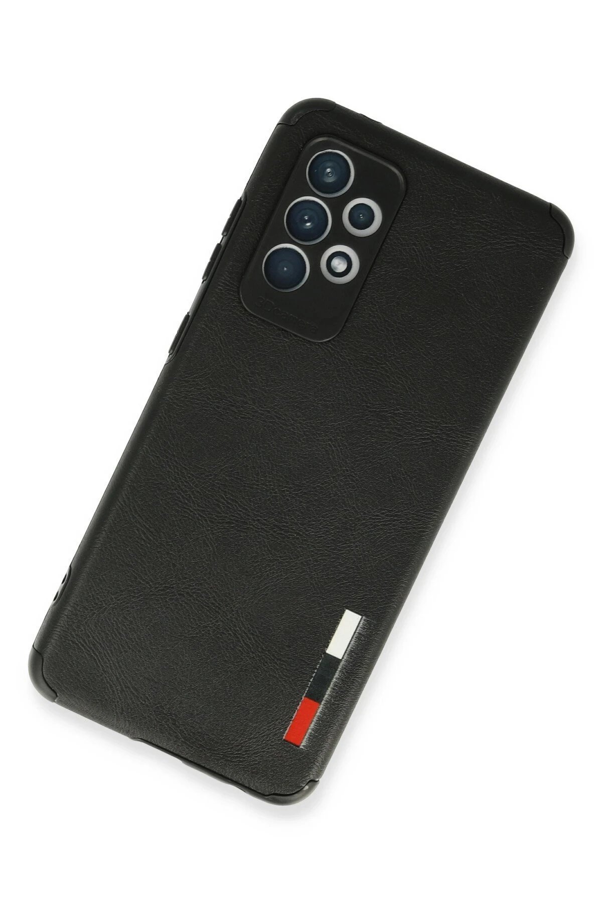 Samsung Galaxy A72 Kılıf Loop Deri Silikon - Siyah-(5796) - Görsel 2