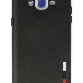 Samsung Galaxy J7 Kılıf Loop Deri Silikon - Siyah-(5796)