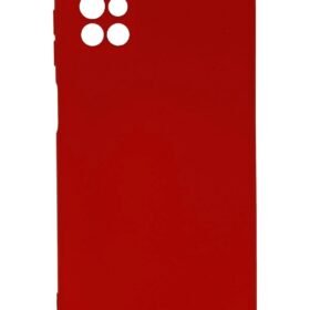 Samsung Galaxy M51 Kılıf Nano içi Kadife Silikon - Kırmızı-(5796)