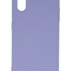 Samsung Galaxy A01 Kılıf Nano içi Kadife Silikon - Lila-(5796)