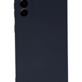 Samsung Galaxy S21 Plus Kılıf Nano içi Kadife Silikon - Lacivert-(5796)
