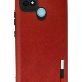 Realme C21 Kılıf Loop Deri Silikon - Kırmızı-(5796)