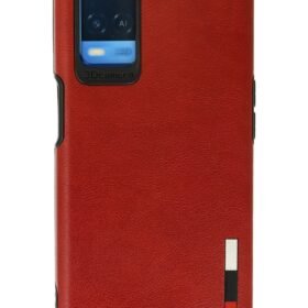 Oppo A54 4G Kılıf Loop Deri Silikon - Kırmızı-(5796)