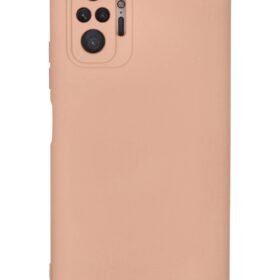 Xiaomi Redmi Note 10 Pro Kılıf Nano içi Kadife Silikon - Pudra-(5796)