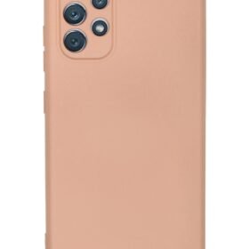 Samsung Galaxy A32 Kılıf Nano içi Kadife Silikon - Pudra-(5796)
