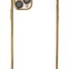 iPhone 11 Pro Kılıf Lensli Silikon - Gold-(5796)