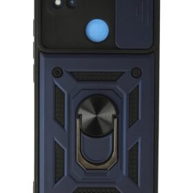 Xiaomi Redmi 9C Kılıf Pars Lens Yüzüklü Silikon - Lacivert-(5796)