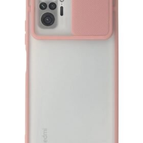 Xiaomi Redmi Note 10 Pro Kılıf Palm Buzlu Kamera Sürgülü Silikon - Pembe-(5796)