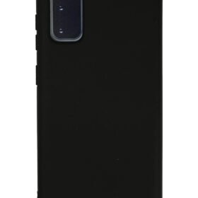 Samsung Galaxy S20 Kılıf Nano içi Kadife Silikon - Siyah-(5796)