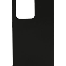 Samsung Galaxy S20 Ultra Kılıf Nano içi Kadife Silikon - Siyah-(5796)