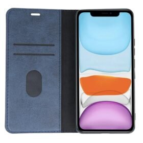 iPhone 11 Kılıf Trend S Plus Kapaklı Kılıf - Lacivert-(5796)