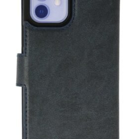 iPhone 12 Kılıf Trend S Plus Kapaklı Kılıf - Lacivert-(5796)