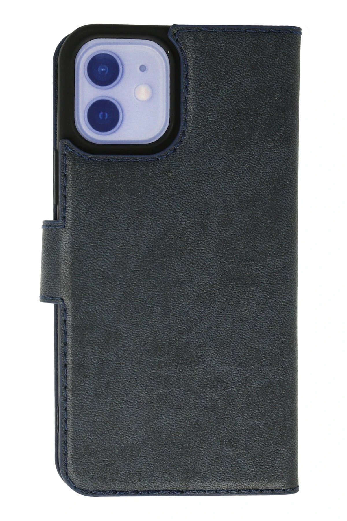 iPhone 12 Kılıf Trend S Plus Kapaklı Kılıf - Lacivert-(5796)