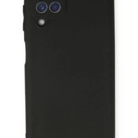 Samsung Galaxy A22 Kılıf First Silikon - Siyah-(5796)