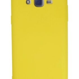 Samsung Galaxy J7 Kılıf Nano içi Kadife Silikon - Sarı-(5796)