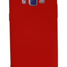 Samsung Galaxy J7 Kılıf Nano içi Kadife Silikon - Kırmızı-(5796)