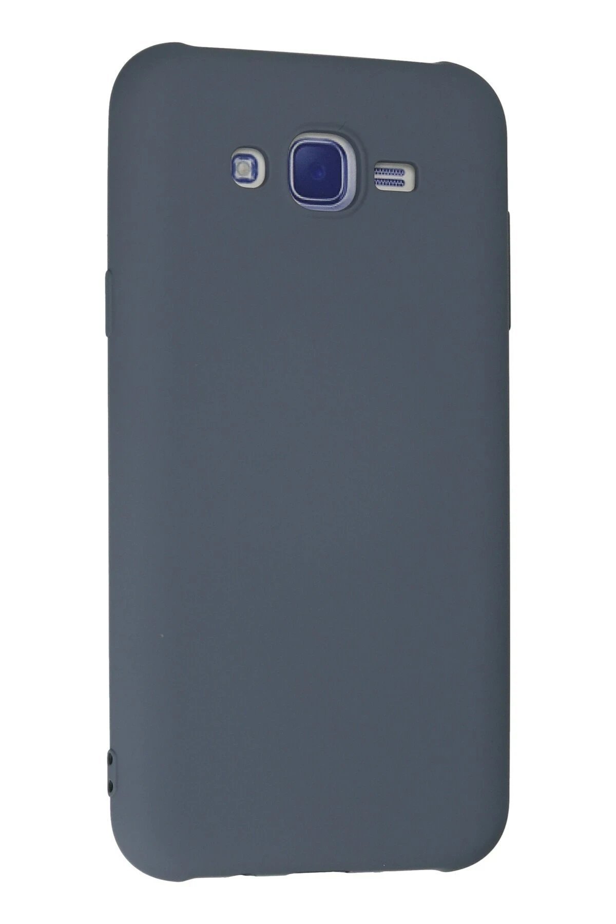 Samsung Galaxy J7 Kılıf Nano içi Kadife Silikon - Gri-(5796) - Görsel 3