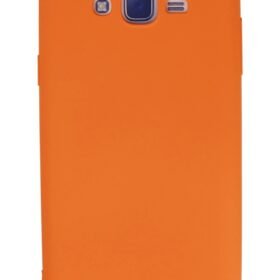 Samsung Galaxy J7 Kılıf Nano içi Kadife Silikon - Turuncu-(5796)
