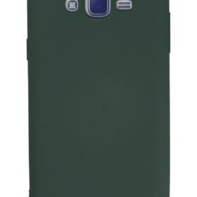 Samsung Galaxy J7 Kılıf Nano içi Kadife Silikon - Koyu Yeşil-(5796)