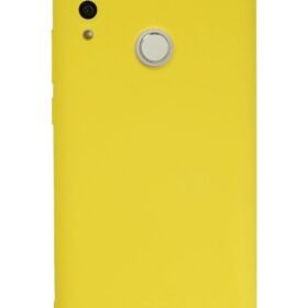 Huawei P Smart 2019 Kılıf Nano içi Kadife Silikon - Sarı-(5796)