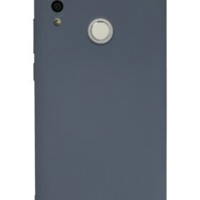 Huawei P Smart 2019 Kılıf Nano içi Kadife Silikon - Gri-(5796)