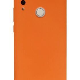Huawei P Smart 2019 Kılıf Nano içi Kadife Silikon - Turuncu-(5796)