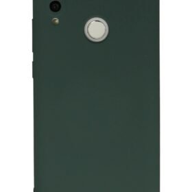 Huawei P Smart 2019 Kılıf Nano içi Kadife Silikon - Koyu Yeşil-(5796)