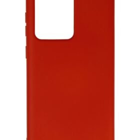 Samsung Galaxy S20 Ultra Kılıf Nano içi Kadife Silikon - Kırmızı-(5796)