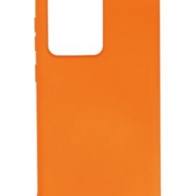 Samsung Galaxy S20 Ultra Kılıf Nano içi Kadife Silikon - Turuncu-(5796)