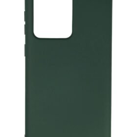 Samsung Galaxy S20 Ultra Kılıf Nano içi Kadife Silikon - Koyu Yeşil-(5796)