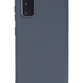 Samsung Galaxy S20 Kılıf Nano içi Kadife Silikon - Gri-(5796)