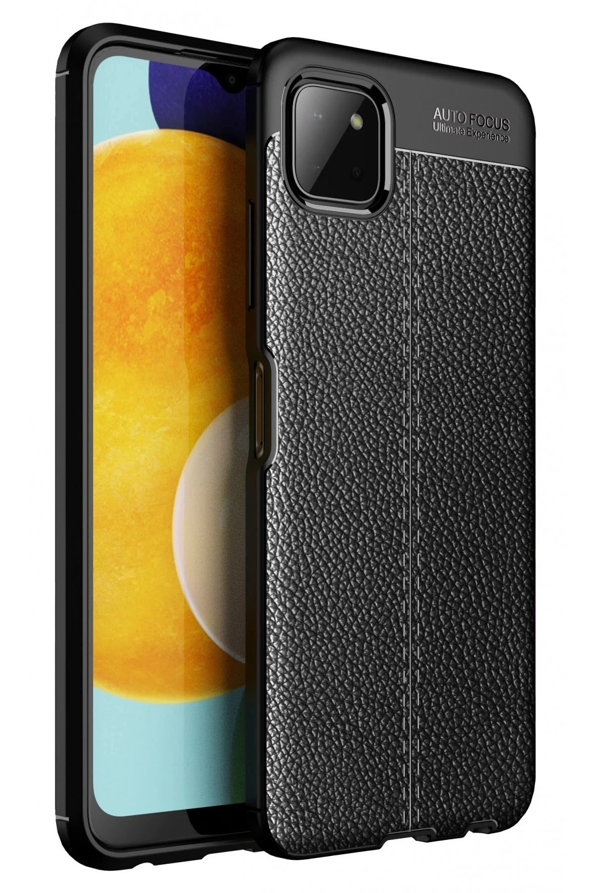 Samsung Galaxy A22 Kılıf Auto Focus Kapak - Siyah-(5796)