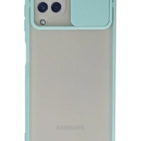 Samsung Galaxy A22 Kılıf Palm Buzlu Kamera Sürgülü Silikon uaz-(5796)