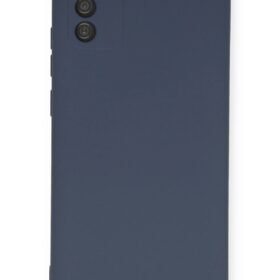 Samsung Galaxy A03S Kılıf Nano içi Kadife Silikon - Gri-(5796)