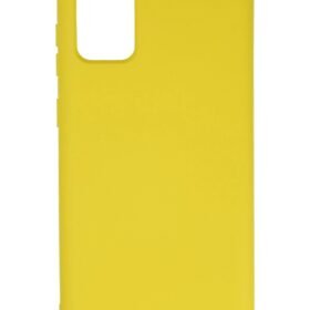 Samsung Galaxy S20 Plus Kılıf Nano içi Kadife Silikon - Sarı-(5796)