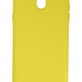 Samsung Galaxy J7 Pro / J730 Kılıf Nano içi Kadife Silikon - Sarı-(5796)