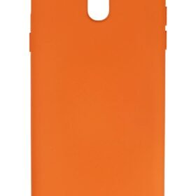 Samsung Galaxy J7 Pro / J730 Kılıf Nano içi Kadife Silikon - Turuncu-(5796)