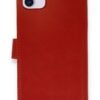 iPhone 12 Mini Kılıf Trend S Plus Kapaklı Kılıf - Kırmızı-(5796)