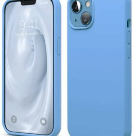 iPhone 14 Kılıf First Silikon - Mavi-(5796)