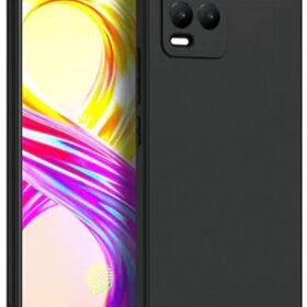 Realme 8 Kılıf First Silikon - Siyah-(5796)