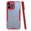 iPhone 13 Pro Kılıf Platin Silikon - Kırmızı-(5796)