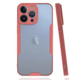 iPhone 13 Pro Kılıf Platin Silikon - Pembe-(5796)