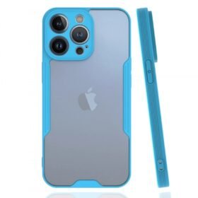 iPhone 13 Pro Kılıf Platin Silikon - Mavi-(5796)