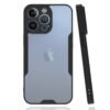 iPhone 13 Pro Max Kılıf Platin Silikon - Siyah-(5796)
