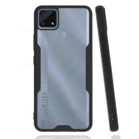 Realme C25 Kılıf Platin Silikon - Siyah-(5796)