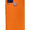 Realme C15 Kılıf Nano içi Kadife Silikon - Turuncu-(5796)