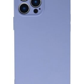 iPhone 13 Pro Kılıf Nano içi Kadife Silikon - Lila-(5796)