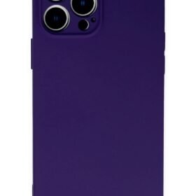 iPhone 13 Pro Max Kılıf Nano içi Kadife Silikon - Mor-(5796)