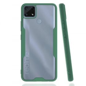 Realme C25 Kılıf Platin Silikon - Yeşil-(5796)
