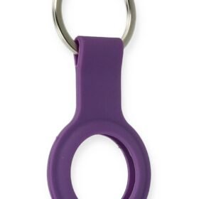 Airtag Silikon Kılıf - Mor-(5796)